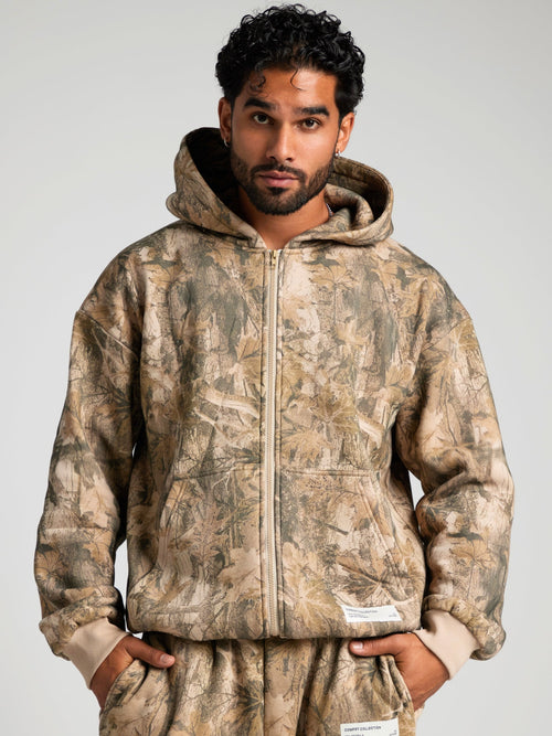 Camo Zip Hoodie