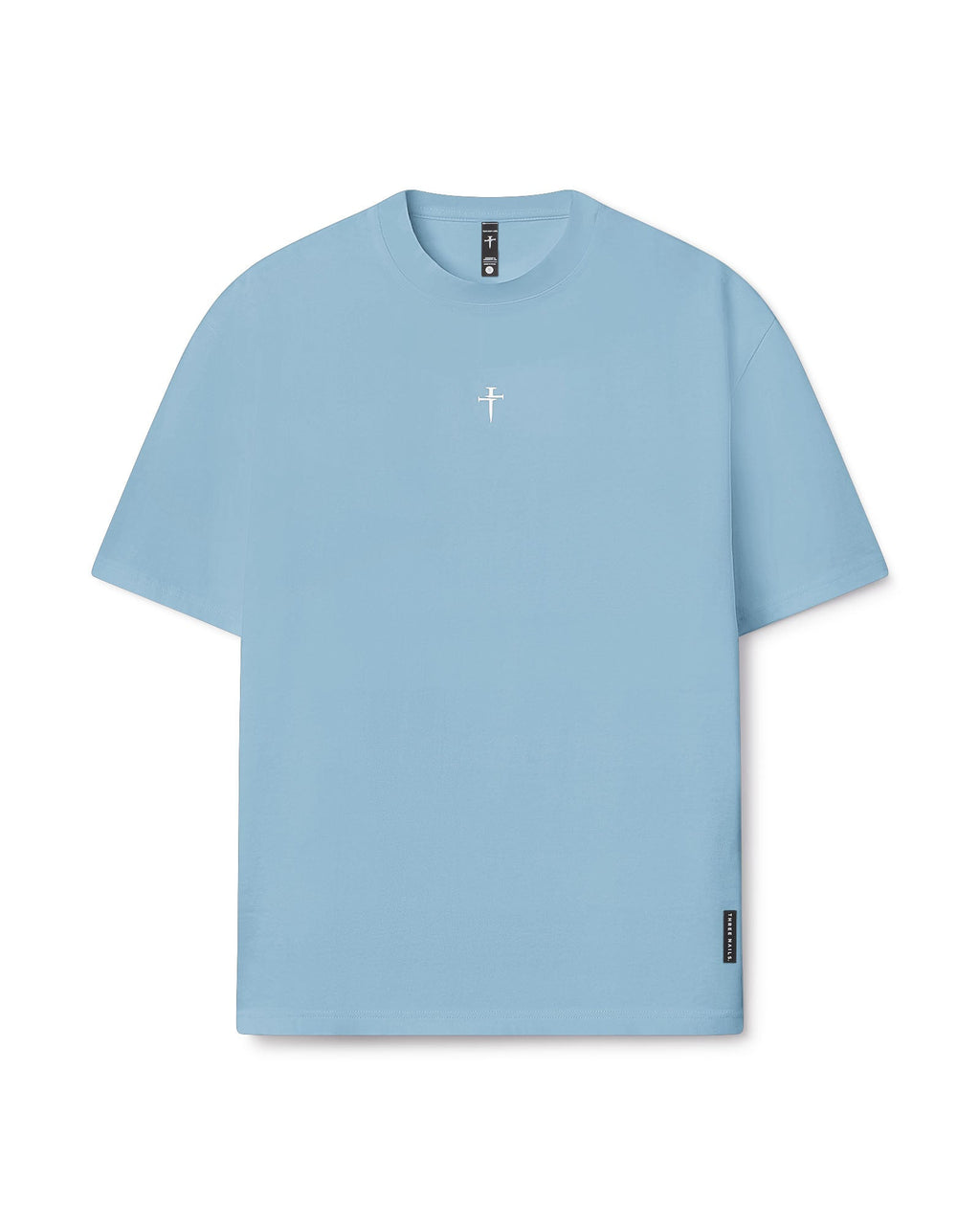 Heavyweight Cotton Oversized Tee - Sky Blue