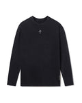 Heavyweight Cotton Oversized Long Sleeve - Black
